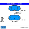 ATE pastillas de freno originales (13046038242) para Fiat