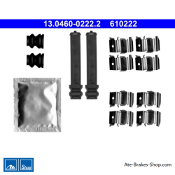 ATE Original brake pad accessories kit (13046002222) for Mitsubishi