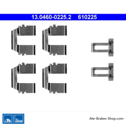ATE Original brake pad accessories kit (13046002252) for Ford, Seat, Volkswagen (VW)