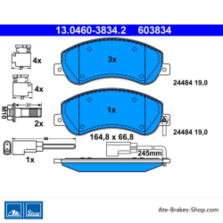ATE originalen Bremsbeläge (13046038342) für Ford