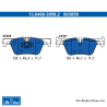 ATE plaquettes de frein d’origine (13046038592) pour BMW