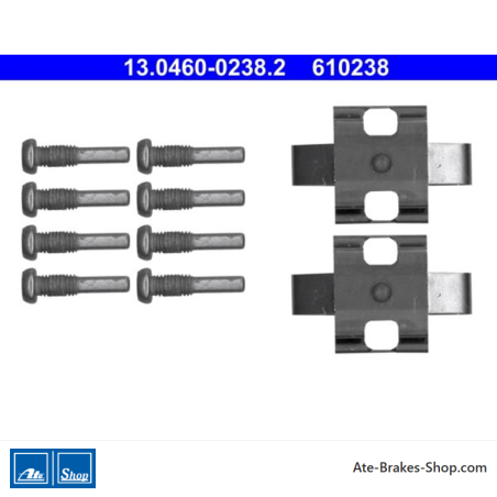 ATE Originele remblok-accessoirekit (13046002382) voor BMW