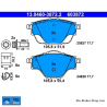 ATE originale Bremsbeläge (13046038722) für Citroën, Opel, Peugeot, Vauxhall