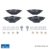 ATE original brake pads (13046038722) for Citroën, Opel, Peugeot, Vauxhall