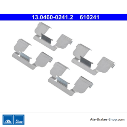 ATE Kit original de accesorios para pastillas de freno (13046002412) para Dacia, Renault