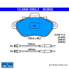 ATE original brake pads (13046039022) for Peugeot