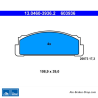 ATE originalen Bremsbeläge (13046039362) für Fiat, Lancia, Seat