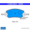 ATE originele remblokken (13046039402) voor Fiat, Lancia, Seat