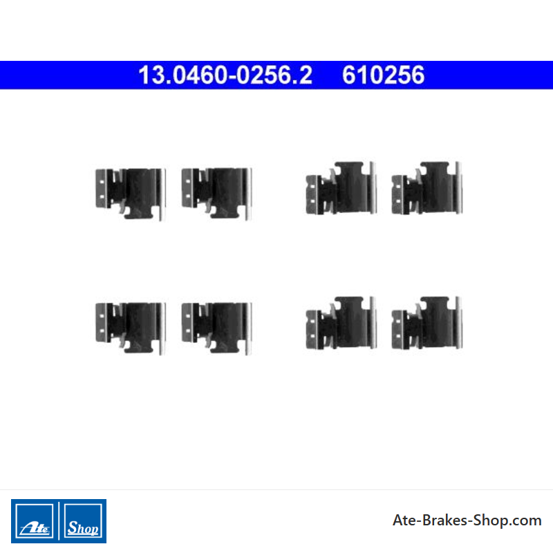 ATE Kit d’accessoires d’origine pour plaquettes de frein (13046002562) pour Fiat, Toyota