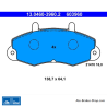 ATE plaquettes de frein d’origine (13046039602) pour Ford