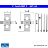 ATE Originales Bremsbelag-Zubehörset (13046002682) für Mercedes-Benz