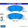 ATE original brake pads (13046039952) for Opel, Subaru, Suzuki