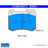 ATE original brake pads (13046040372) for Mercedes-Benz