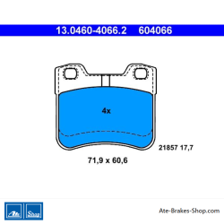 ATE original brake pads (13046040662) for Citroën, Peugeot