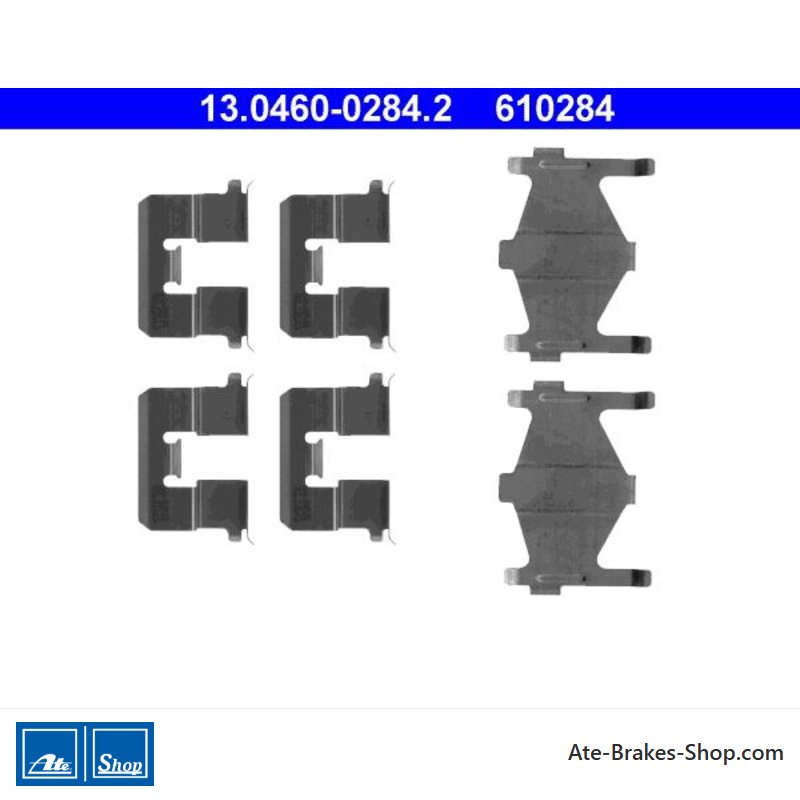 ATE Kit original de accesorios para pastillas de freno (13046002842) para Nissan