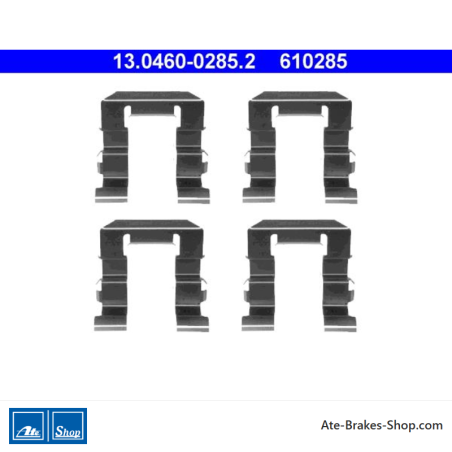 ATE Original brake pad accessories kit (13046002852) for Nissan
