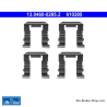 ATE Original brake pad accessories kit (13046002852) for Nissan