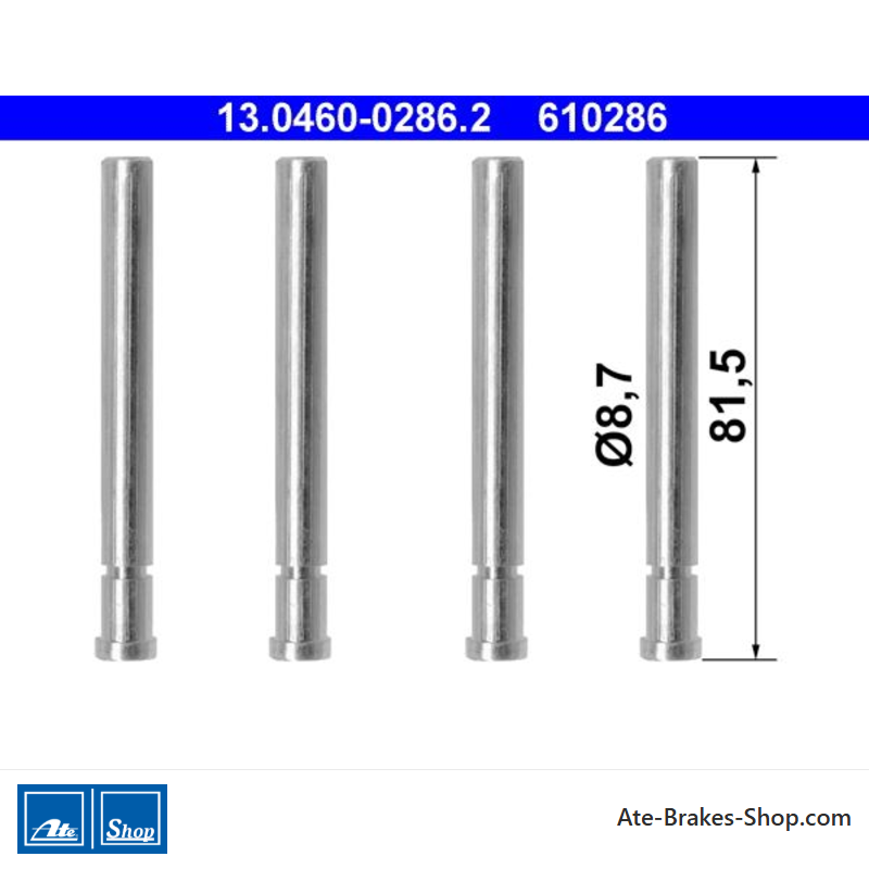 ATE Kit d’accessoires pour plaquettes de frein d’origine (13046002862) pour Volkswagen (VW)