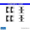 ATE Originele remblok-accessoirekit (13046002872) voor Honda