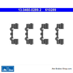 ATE Original brake pad accessories kit (13046002892) for Nissan