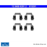 ATE Kit d’accessoires de plaquettes de frein d’origine (13046002912) pour Nissan