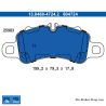 ATE original brake pads (13046047242) for Porsche