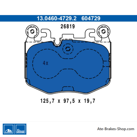 ATE pastillas de freno originales (13046047292) para BMW
