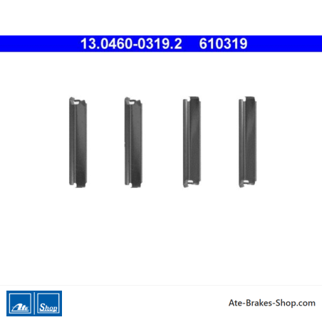 ATE Kit d’accessoires de plaquettes de frein d’origine (13046003192) pour Nissan
