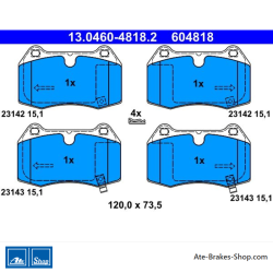 ATE originalen Bremsbeläge (13046048182) für Nissan