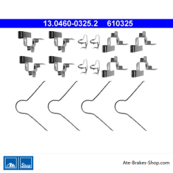 ATE Original brake pad accessories kit (13046003252) for Toyota