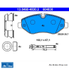 ATE original brake pads (13046048302) for Iveco