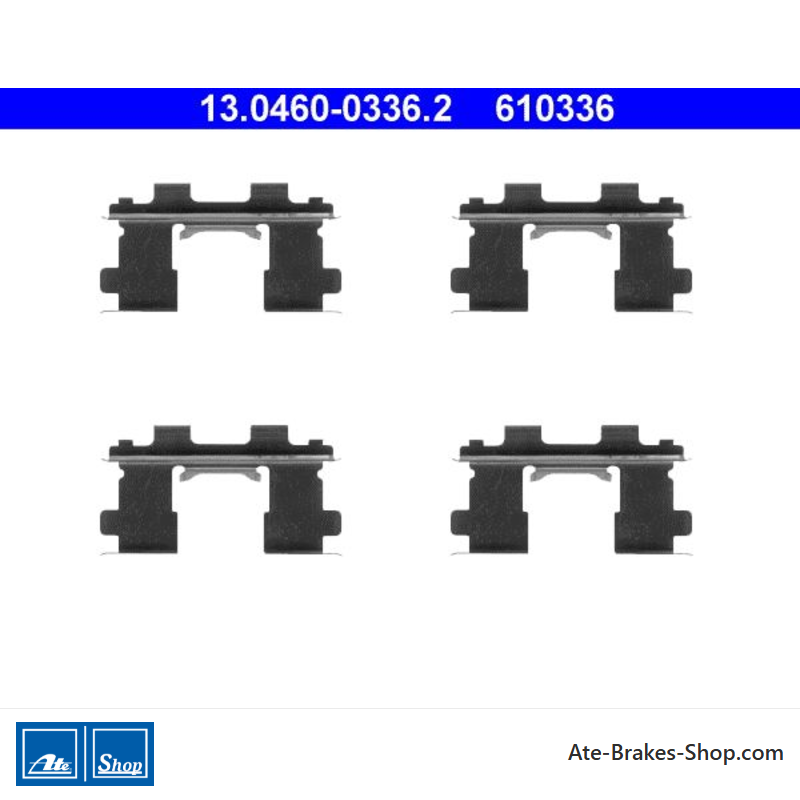 ATE Original brake pad accessories kit (13046003362) for Nissan