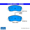 ATE original brake pads (13046048562) for Nissan, Opel, Renault