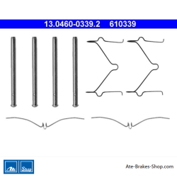 ATE Original brake pad accessories kit (13046003392) for Mazda