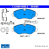 ATE original brake pads (13046048662) for Nissan