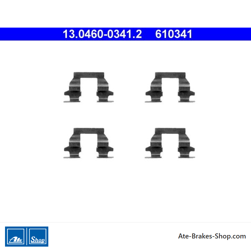 ATE Originele remblok-accessoirekit (13046003412) voor Nissan