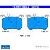 ATE original brake pads (13046048692) for Mercedes-Benz