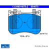 ATE original brake pads (13046048702) for Mercedes-Benz