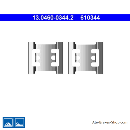 ATE Original brake pad accessories kit (13046003442) for Nissan, Opel, Renault
