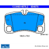ATE plaquettes de frein d’origine (13046048762) pour Porsche