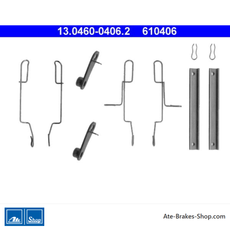 ATE Kit d’accessoires pour plaquettes de frein d’origine (13046004062) pour Citroën, Peugeot