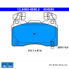 ATE originele remblokken (13046048982) voor Chevrolet, Opel