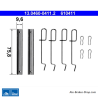 ATE Kit d’accessoires pour plaquettes de frein d’origine (13046004112) pour Renault