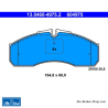 ATE original brake pads (13046049752) for Mercedes-Benz