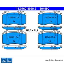ATE pastillas de freno originales (13046049902) para Mercedes-Benz