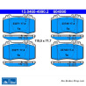 ATE plaquettes de frein d’origine (13046049902) pour Mercedes-Benz
