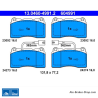 ATE plaquettes de frein d’origine (13046049912) pour Alfa Romeo