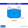 ATE plaquettes de frein d’origine (13046050302) pour Opel