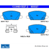 ATE plaquettes de frein d’origine (13046055272) pour Chevrolet, Opel