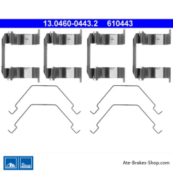 ATE Kit original de accesorios para pastillas de freno (13046004432) para Ford, Mazda